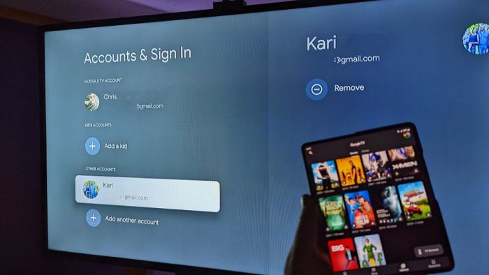 Google tv profiles delayed