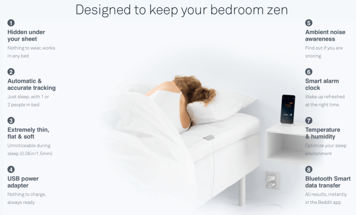 Apple beddit sleep tracker cloud service support