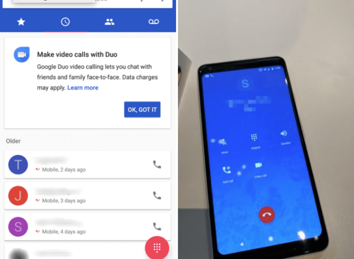 Samsung working integrating google duo its default messaging app