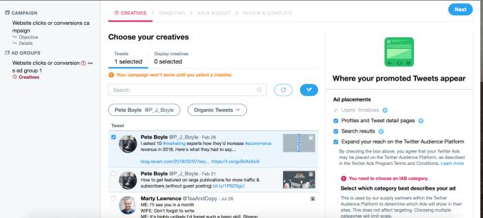 Twitter ads or redirects landing accompanied tweets button learn create them website which Twitter ads popular verified accounts more experience earnings