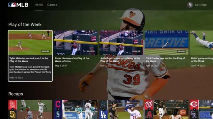 Mlb streaming service local games launch
