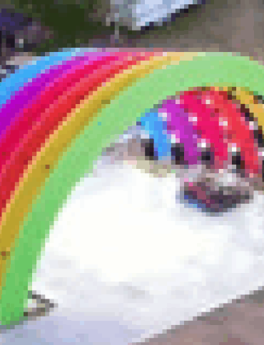 Apple parks rainbow arches are back