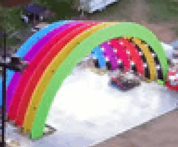 Apple parks rainbow arches are back
