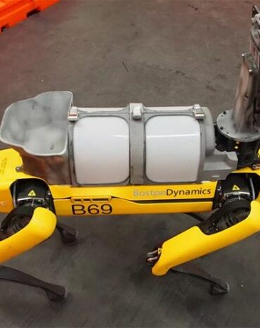 Boston dynamics robot dog spot top hat