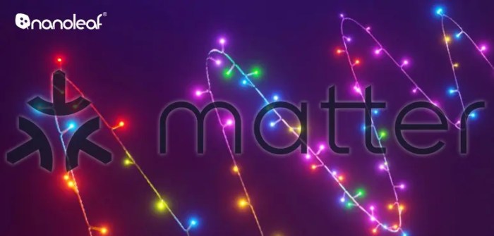 Nanoleaf essentials matter smart holiday string lights