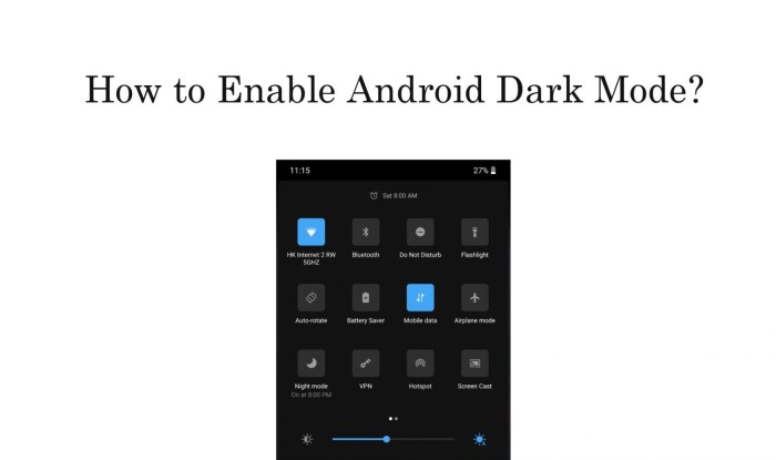 Android might let you force dark mode in any app