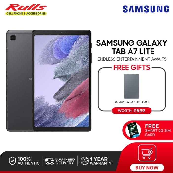 Samsung tab a7 lite tablet leak camera specs display s7