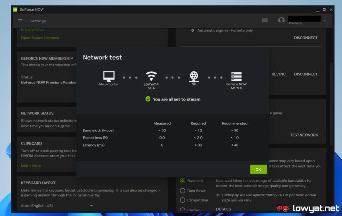 Nvidia geforce now cloud gaming framerate cap fps cyberpunk
