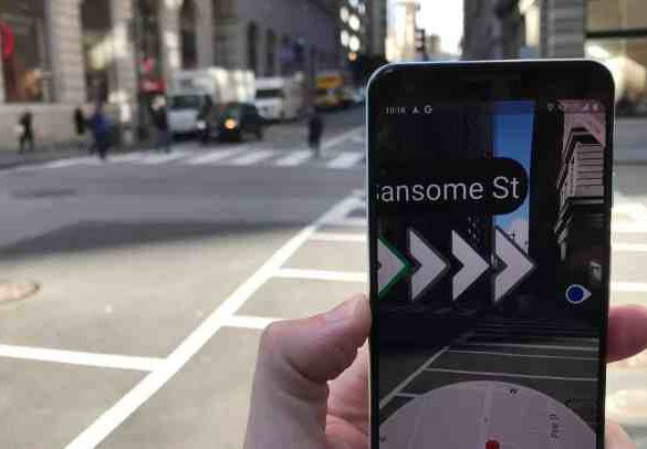 Google maps augmented reality ar feature app prototype test