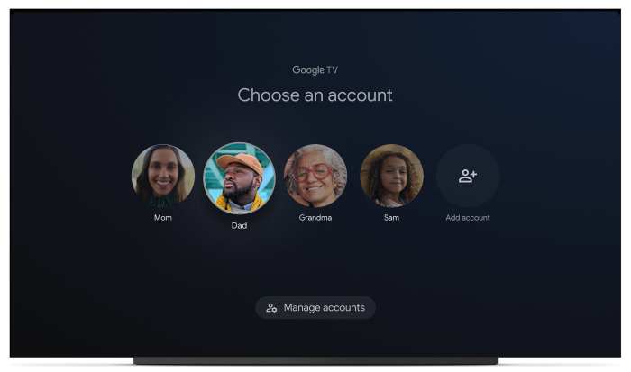Google tv profiles delayed