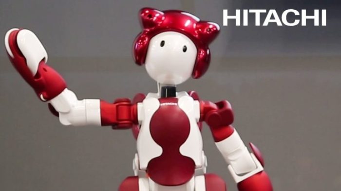 Hitachi robot humanoid previewed Hitachi EMIEW3 assistant robot