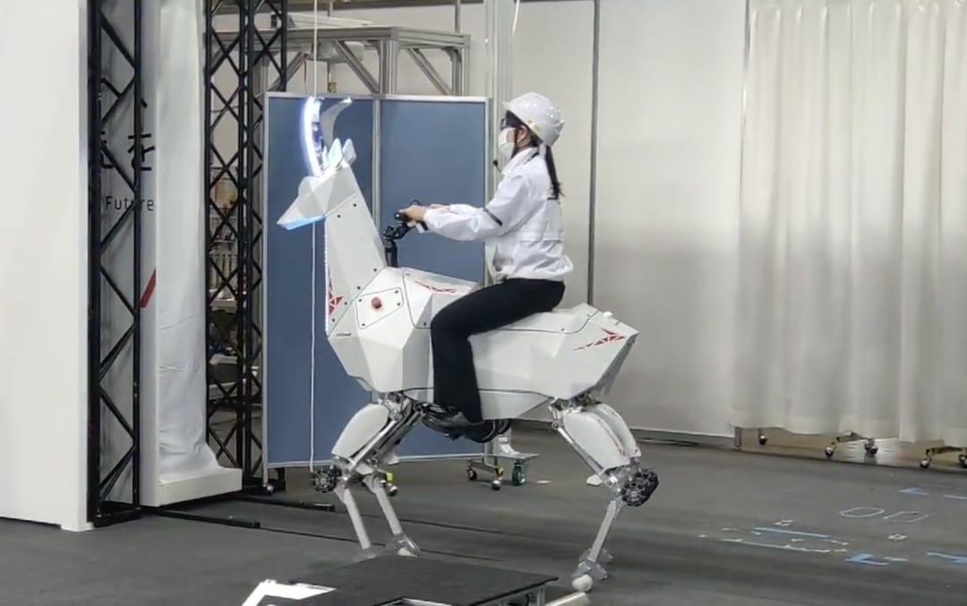 Saddle up sci fi cowboys kawasaki has a rideable robotic goat