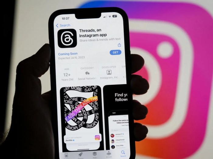 Threads desktop app mirrors instagram