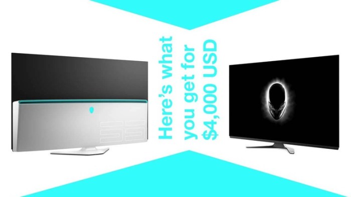 Dell alienware 55 oled gaming monitor release date pricing