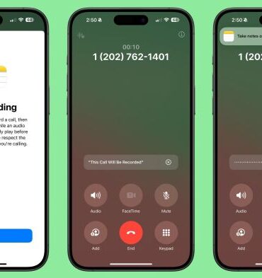 Apple ios 18 1 developer beta iphone call recording transcription