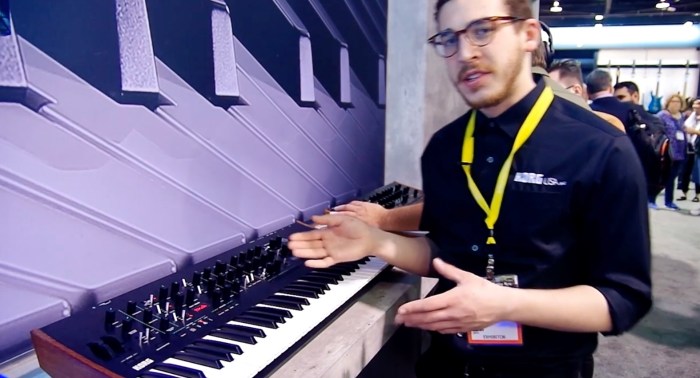 Prologue korg synthesizer analogue voice instruments Korg prologue polyphonic synth program effects namm
