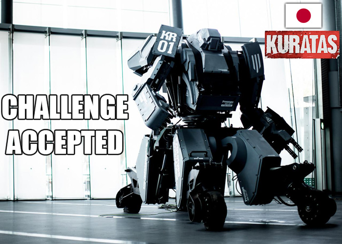 Challenge giant robot kuratas duel accepts megabots fight Giant robot duel megabots date venue