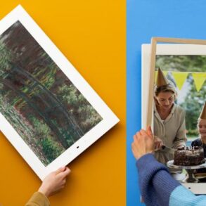 Lenovo smart frame google photos integration discounted indiegogo launch 50 percent
