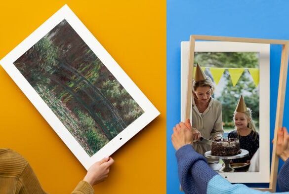 Lenovo smart frame google photos integration discounted indiegogo launch 50 percent