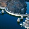 Hoover dam reservoir lake mead record low drought