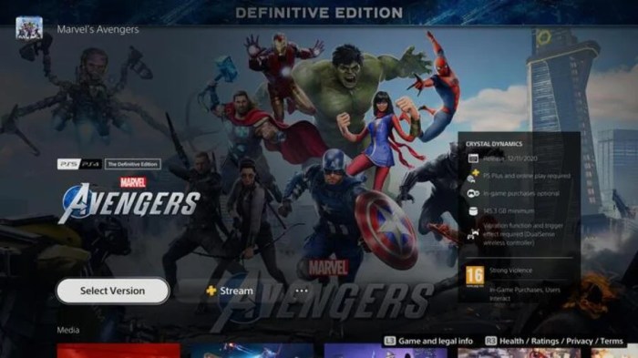 Square enix avengers playstation ps4 ps5 exclusive spider man character