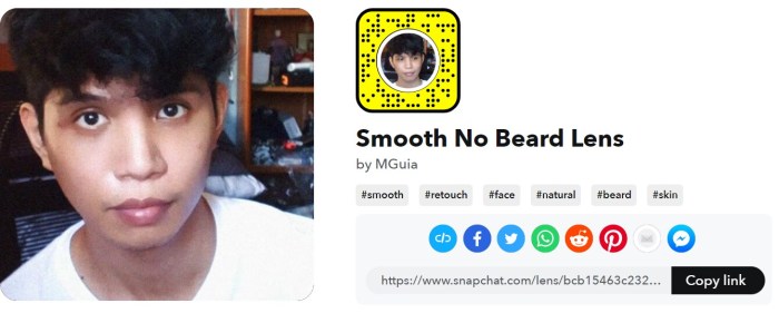 No beard you have to try this tiktok trend snapchat filter