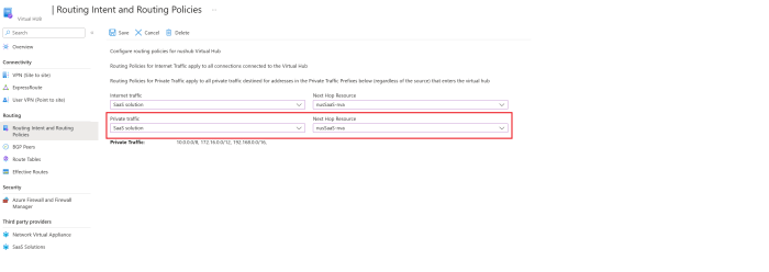 Sd quickstart service for software ngfw private cloud