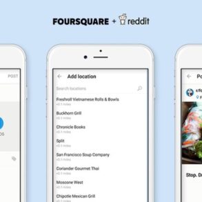 Reddit location tags mobile posts foursquare