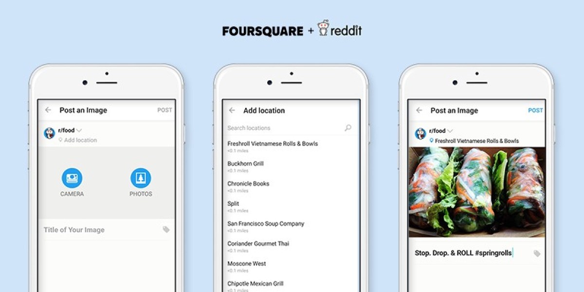 Reddit location tags mobile posts foursquare