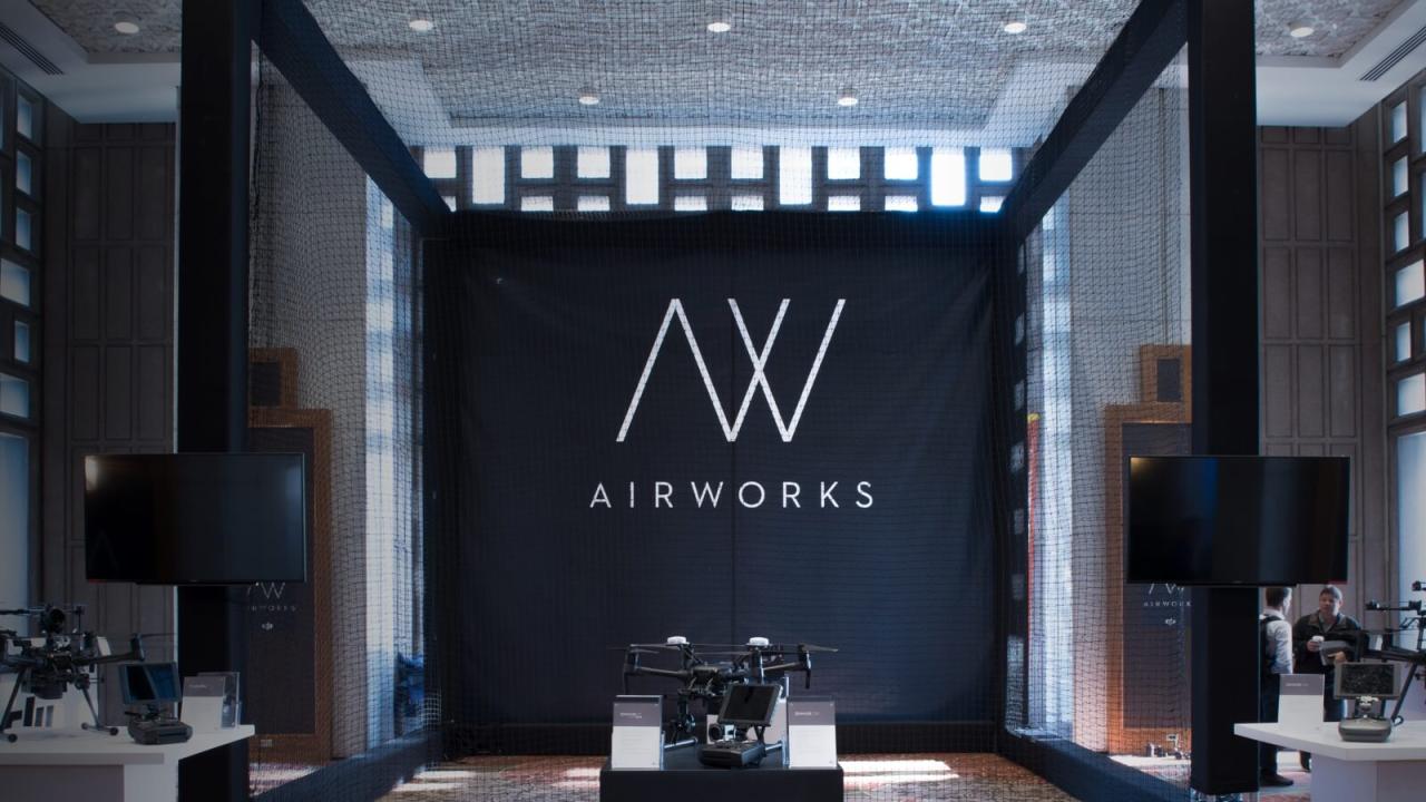2018 AirWorks Conference - Empowering the Commercial Drone Ecosystem ... Dji airworks wind drone flighthub enterprise software