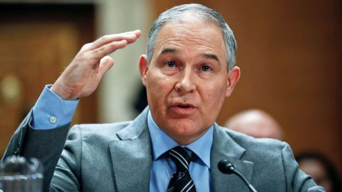Gaz economie entreprises epa pruitt scott Epa administrator scott pruitt emails fossil fuel industry