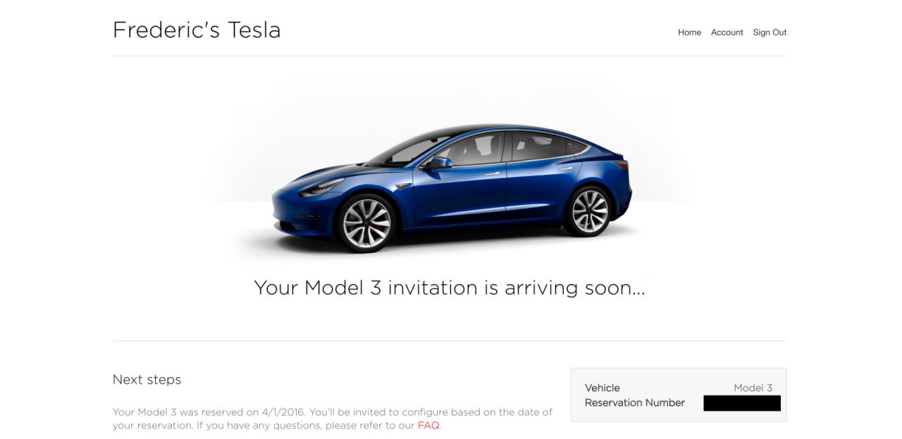 Cancels tesla reservations excess Tesla model 3 preorder time online reservation