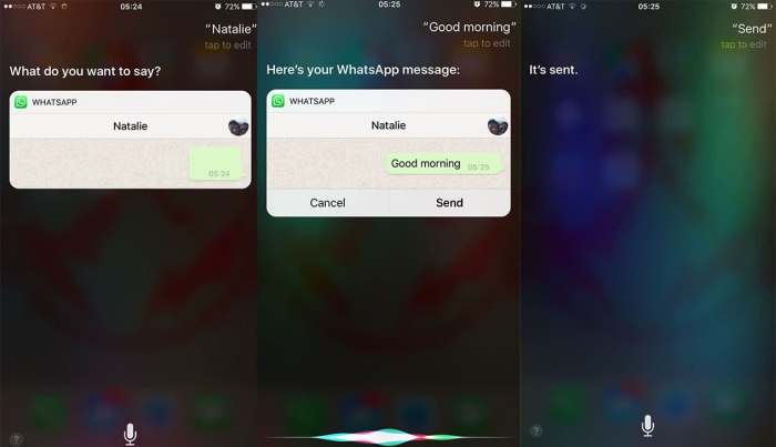 Siri whatsapp messages read out loud