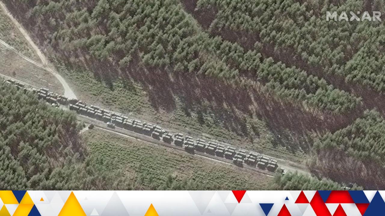 Google maps russian military satellite images russia ukraine