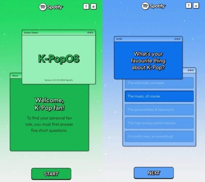 Spotify launches k pop persona quiz