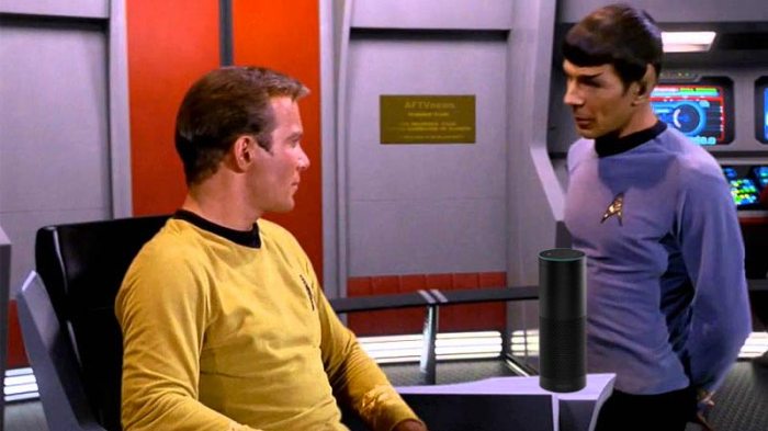 Amazon echo alexa computer wake word star trek