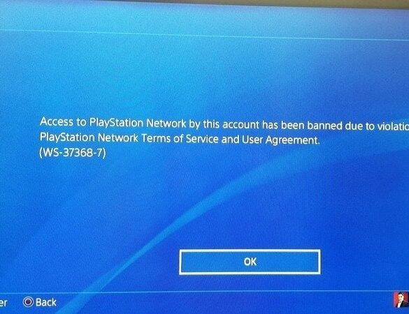 Sony playstation account ps5 bans permanent suspension
