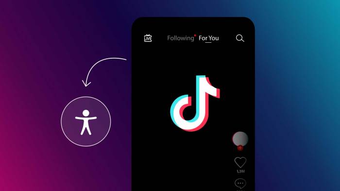 Tiktok accessibility ai generated alt text contrast bold