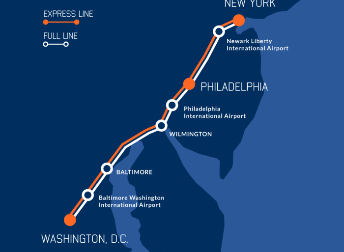 Washington baltimore maglev federal funds
