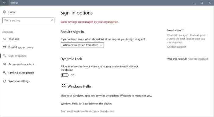 Microsoft windows 10 dynamic lock