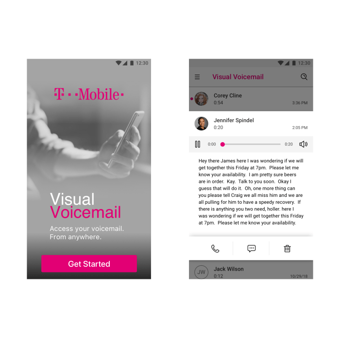Google phone app voicemail transcriptions tmobile