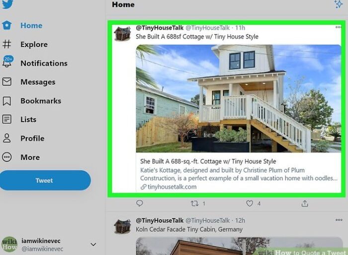 Twitter quote tweets android web