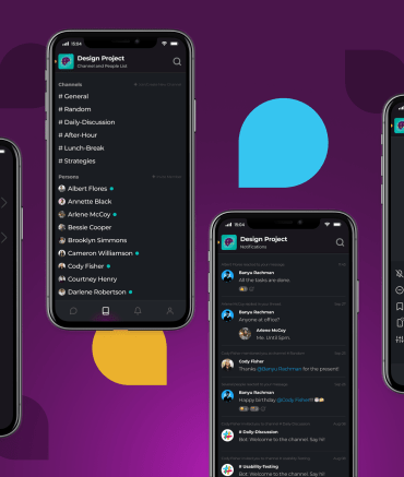 Slack iphone app redesign bottom navigation bar android