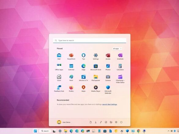Microsoft windows 11 start menu companions