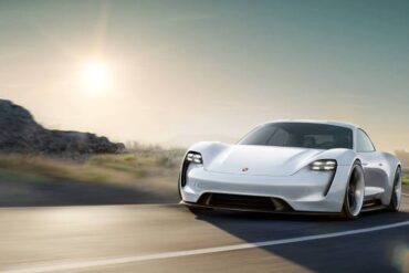Porsche taycan turbo ev photos mission e car hands on