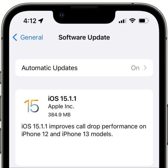Iphone ios update 15 1 1 call dropping issue