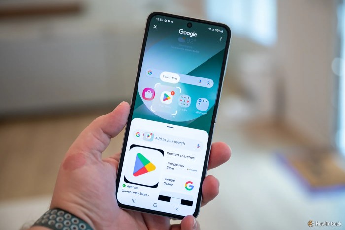 Google circle to search comes to phone 2 and phone 2a